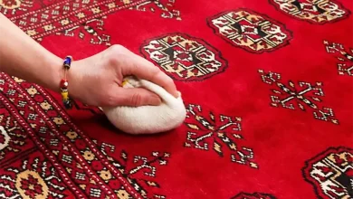 پاک کردن لکه از روی فرش