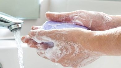 رشد باکتری دست شسته و نشسته