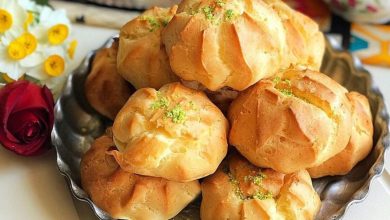 طرز تهیه نان خامه‌ای بازاری خوشمزه + فیلم