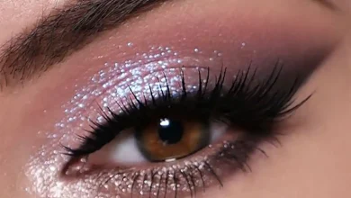 آموزش خط چشم و سایه رنگی شاین دار زیبا + فیلم