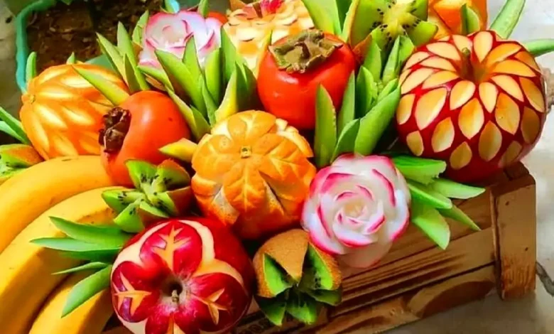 برش میوههای تابستانی