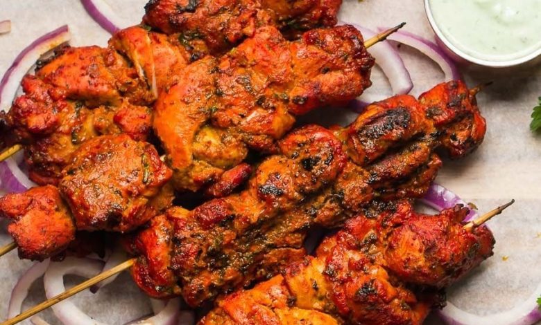 طرز تهیه کباب مرغ هندی خوشمزه + فیلم