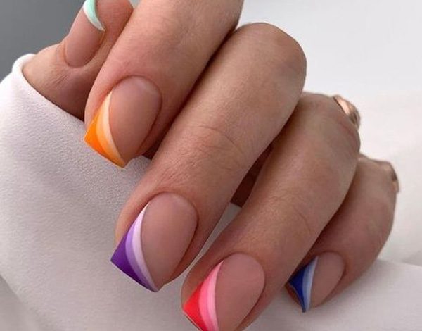 آموزش فرنچ ناخن شیک و لاکچری تابستانی + فیلم