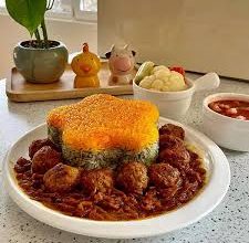 طرز تهیه باقالی پلو یا گوشت قلقلی + فیلم