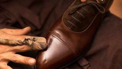 تمیز کردن کفش چرمی