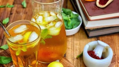 طرز تهیه شربت سکنجبین زعفرانی خوشمزه + فیلم