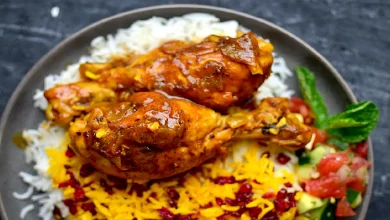 طرز تهیه مرغ مجلسی فوری + فیلم