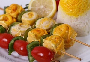 جوجه کباب پنیری