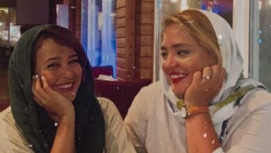 ژست عجیب نرگس محمدی و الناز حبیبی در رستوران همه را شوکه + عکس