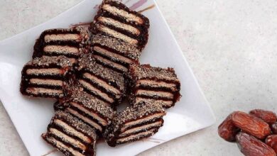 بدون شکر، بدون پشیمانی: شکلات خانگی با خرما و مغزها