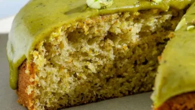 پاند کیک پسته‌ای؛ عصرانه شیک و مجلسی با طعم خاص